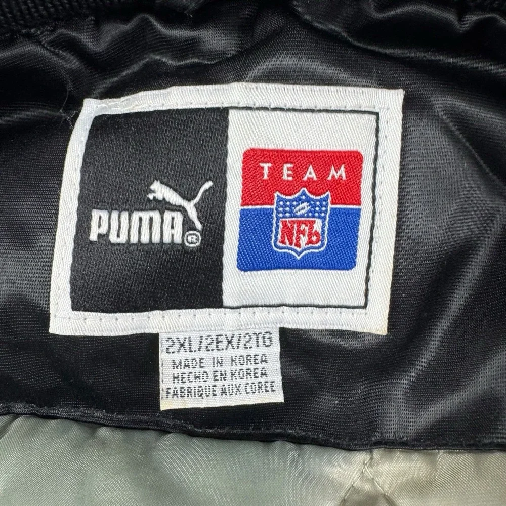 Vintage NFL Puma Atlanta Falcons Satin Bomber Jacket Men's‎ XXL Old Logo 90s